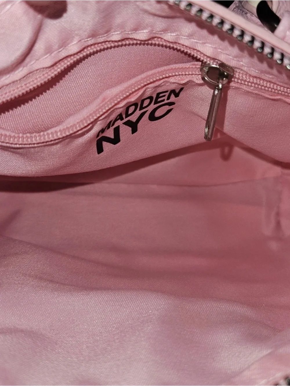 Madden NYC Pink Micro Crossbody Bag with Pouch & Strap
